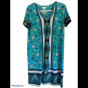 London Times Floral Print Dress